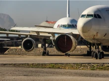 Aircraft at Hamid Karzai International Airport in Kabul, Afghanistan